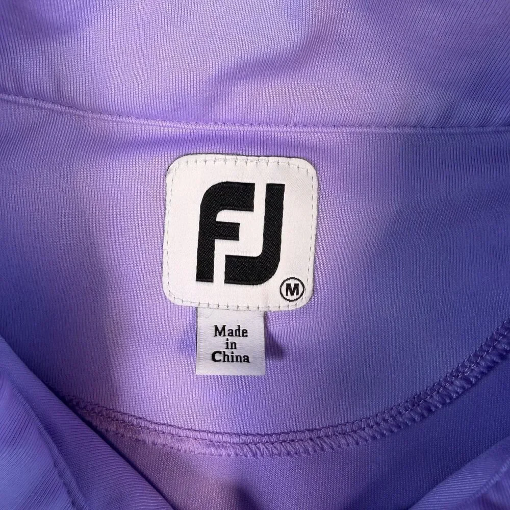 FootJoy FJ Womens Medium 1/4 Zip Pullover Long Sleeve Golf Purple - Picture 5 of 8